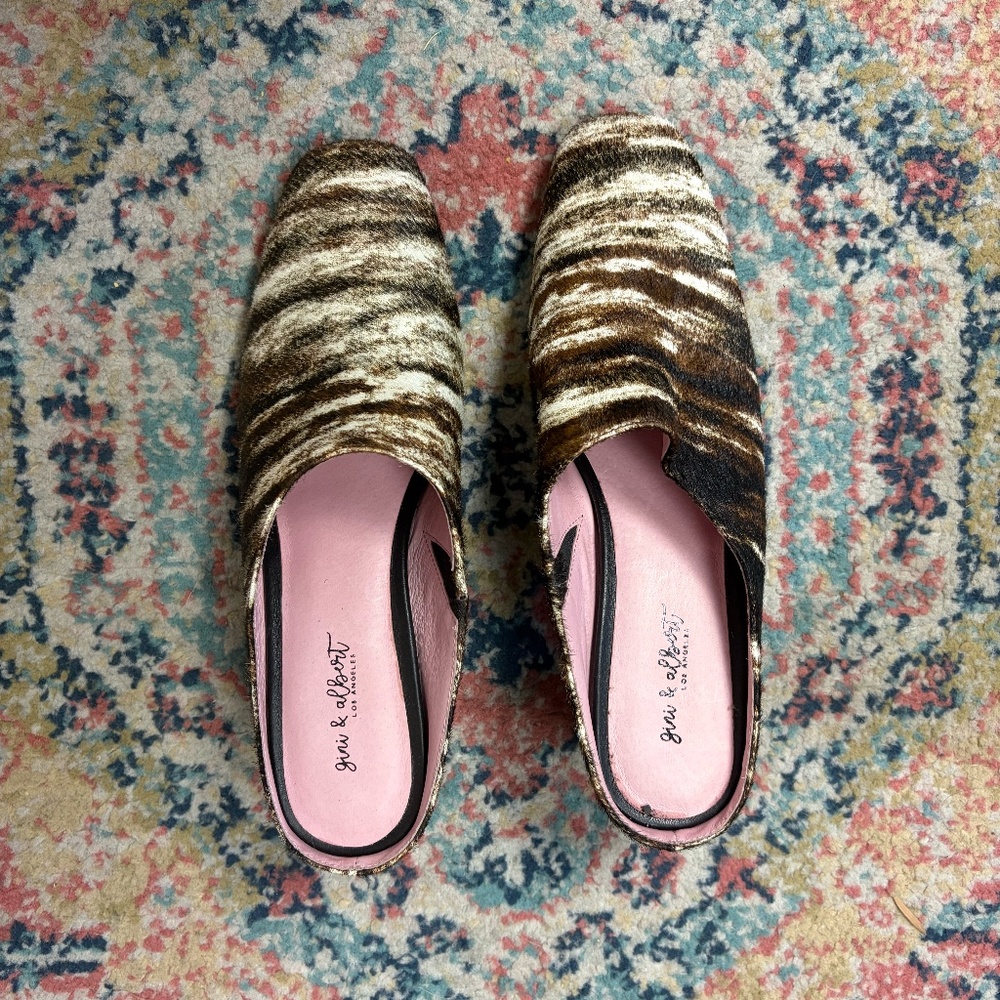 Gini and Albert Hair-On  Mules